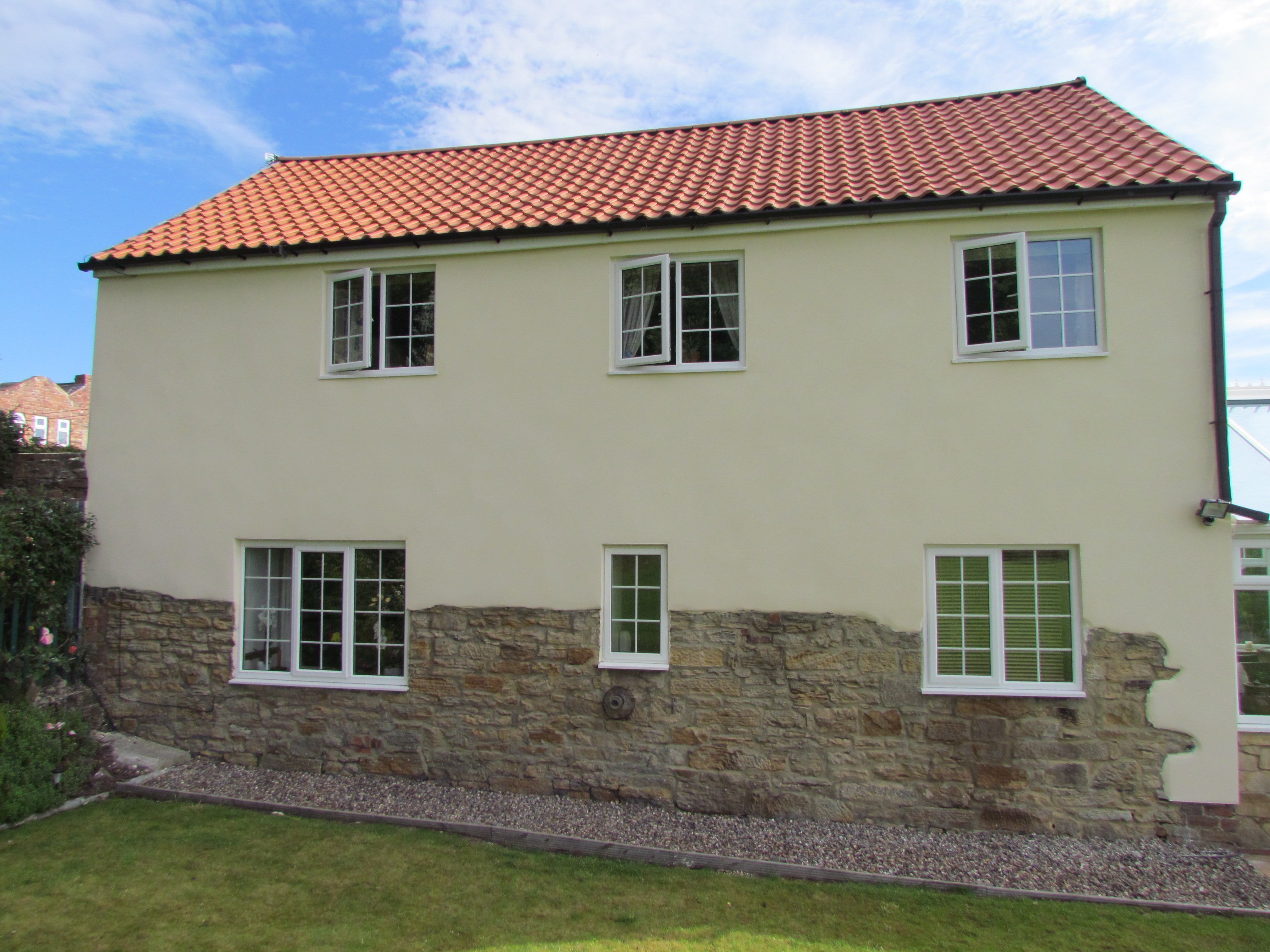 Specialist in coloured wall rendering for exterior walls Durham